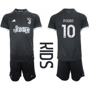Juventus Paul Pogba #10 Replika Babytøj Tredje sæt Børn 2023-24 Kortærmet (+ Korte bukser)